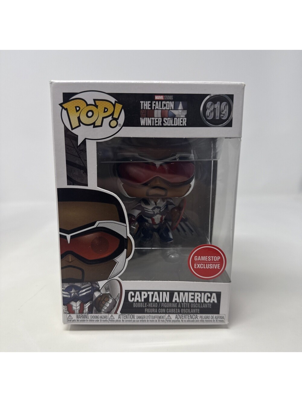 Funko Pop! Marvel Studios Falcon & Winter Soldier Captain America #819 GameStop